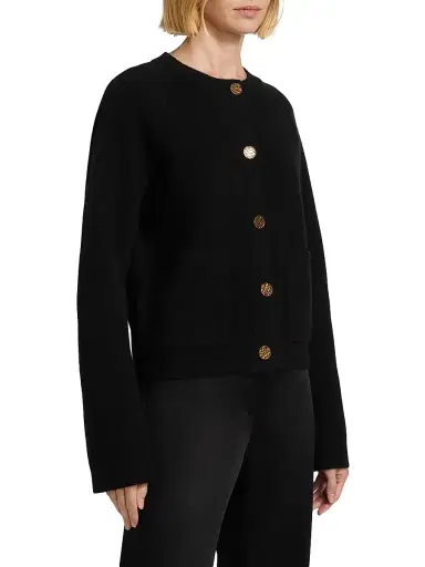 TOTEME Women's Hammered Button Cardigan | Thumbnail 4 TOTEME Women's Hammered Button Cardigan | Thumbnail 4