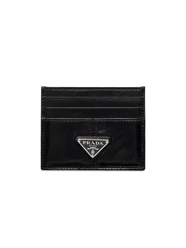 Prada Men's Leather Card Holder | Thumbnail 1 Prada Men's Leather Card Holder | Thumbnail 1