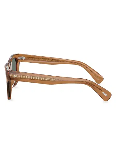 Oliver Peoples Men's Ollice 52MM Pillow Sunglasses - Blue | Thumbnail 3