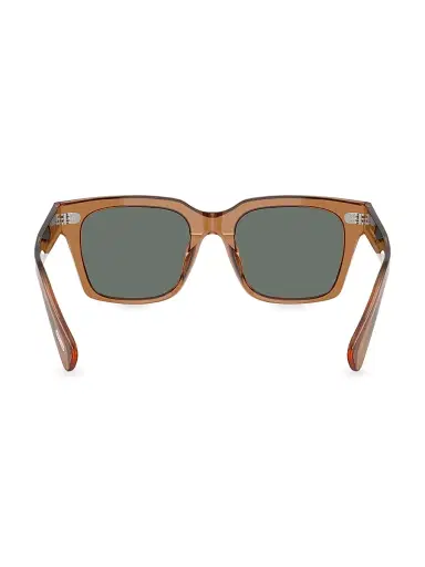 Oliver Peoples Men's Ollice 52MM Pillow Sunglasses - Blue | Thumbnail 4