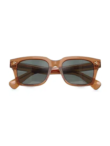 Oliver Peoples Men's Ollice 52MM Pillow Sunglasses - Blue | Thumbnail 5