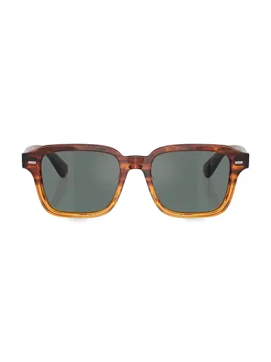 Oliver Peoples Men's 51MM Pillow Sunglasses - Amber | Thumbnail 2