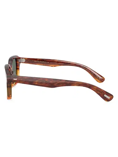 Oliver Peoples Men's 51MM Pillow Sunglasses - Amber | Thumbnail 3