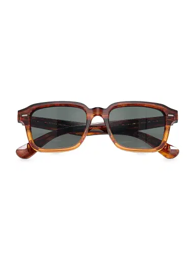 Oliver Peoples Men's 51MM Pillow Sunglasses - Amber | Thumbnail 5
