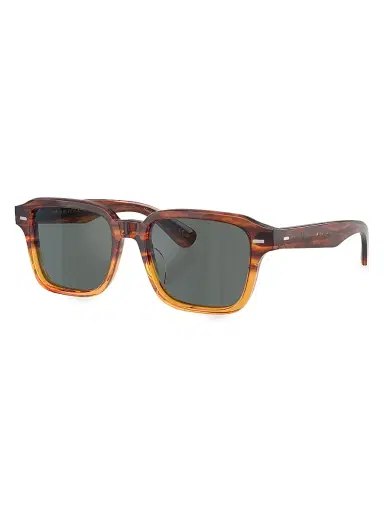 Oliver Peoples Men's 51MM Pillow Sunglasses - Amber | Thumbnail 1