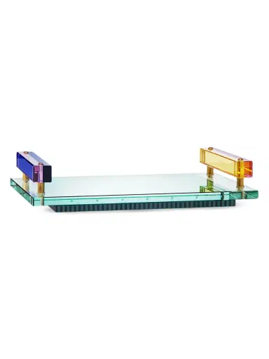 Reflections Copenhagen Panama Crystal Tray - Silver | Thumbnail 3