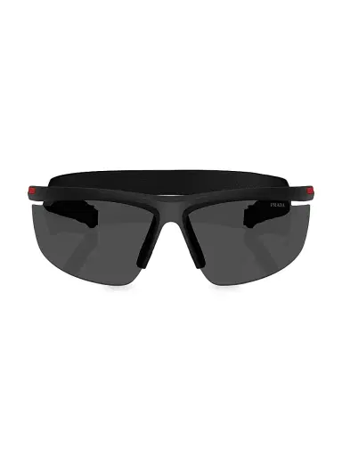 Prada Men's Active 96MM Pillow Sunglasses - Matte Black | Thumbnail 2 Prada Men's Active 96MM Pillow Sunglasses - Matte Black | Thumbnail 2