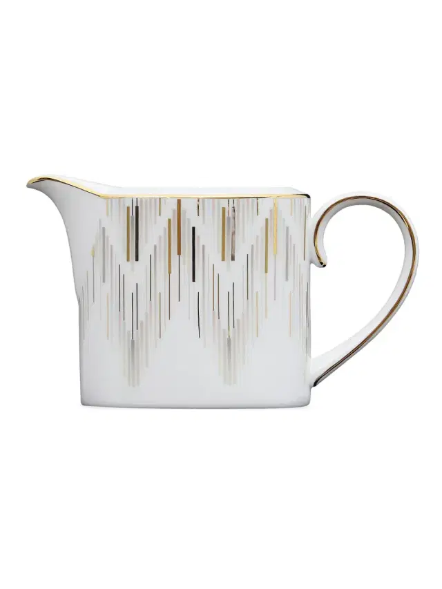 Luminous China Creamer - Gold White Multi