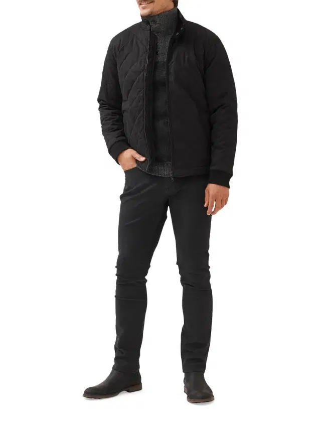Rodd & Gunn Men's Burnham Harrington Jacket - Eclipse