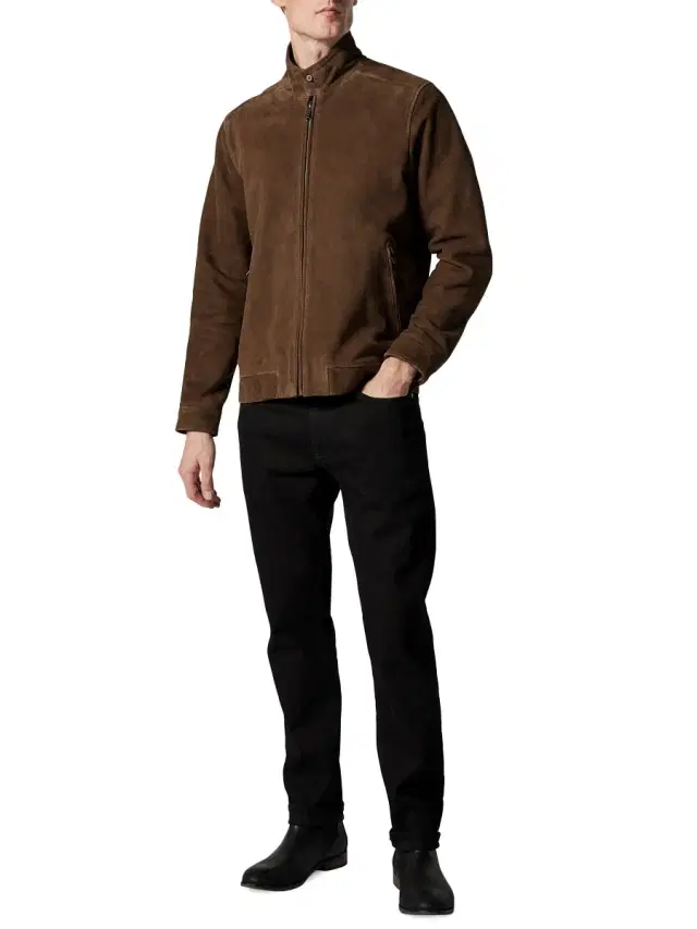 Rodd & Gunn Men's Glen Massey Suede Jacket - Taupe