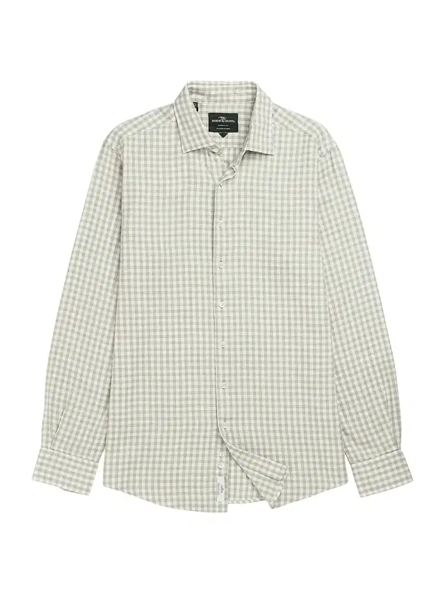 Rodd & Gunn Men's Teddington Check Cotton-Blend Button-Front Shirt - Pistachio