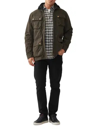 Rodd & Gunn Men's Aberdeen Waxed Cotton-Blend Jacket | Thumbnail 1 Rodd & Gunn Men's Aberdeen Waxed Cotton-Blend Jacket | Thumbnail 1