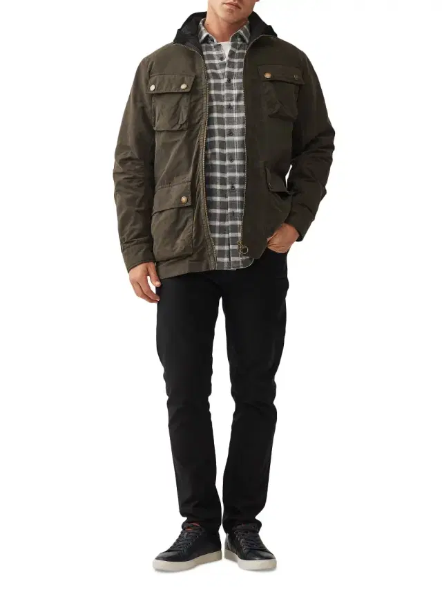 Rodd & Gunn Men's Aberdeen Waxed Cotton-Blend Jacket