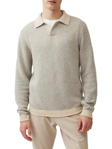 Rodd & Gunn Men's Marlin Cotton-Blend Polo Sweater | Thumbnail 1 Rodd & Gunn Men's Marlin Cotton-Blend Polo Sweater | Thumbnail 1