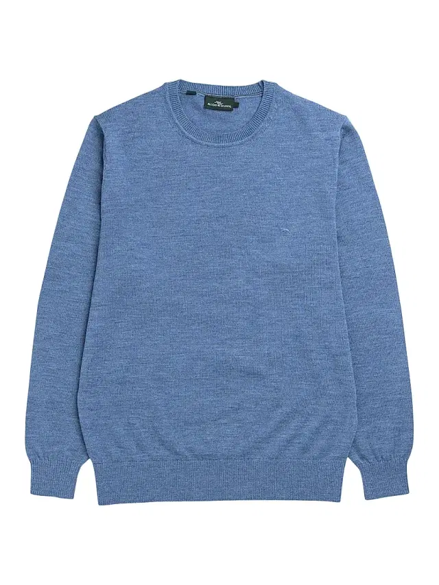 Men's Ferndale Wool Crewneck Sweater - Ocean