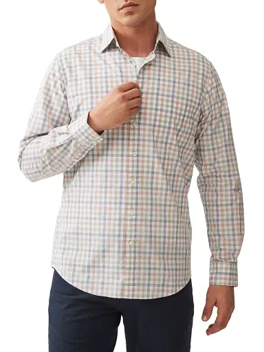 Rodd & Gunn Men's Bankhouse Gingham Cotton Button-Front Shirt | Thumbnail 3 Rodd & Gunn Men's Bankhouse Gingham Cotton Button-Front Shirt | Thumbnail 3