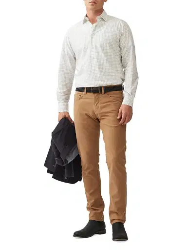 Rodd & Gunn Men's Three Streams Check Cotton Button-Front Shirt - Fern - Size XXL | Thumbnail 2