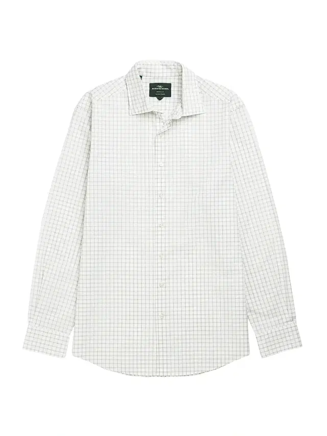Rodd & Gunn Men's Three Streams Check Cotton Button-Front Shirt - Fern