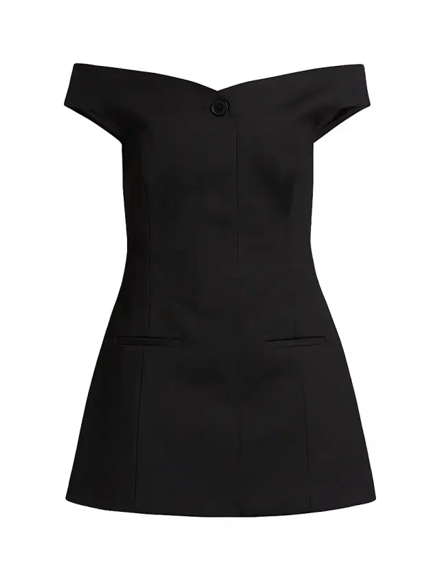 SIR. Women's Sandrine Off-The-Shoulder Minidress - Black