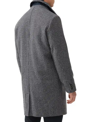 Rodd & Gunn Men's Hundalee Tweed Houndstooth Coat - Dusk | Thumbnail 2 Rodd & Gunn Men's Hundalee Tweed Houndstooth Coat - Dusk | Thumbnail 2