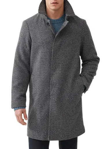 Rodd & Gunn Men's Hundalee Tweed Houndstooth Coat - Dusk | Thumbnail 3 Rodd & Gunn Men's Hundalee Tweed Houndstooth Coat - Dusk | Thumbnail 3