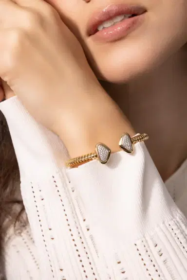 Marina B Trisolina Big Castanga Diamond Bangle Bracelet | Thumbnail 2