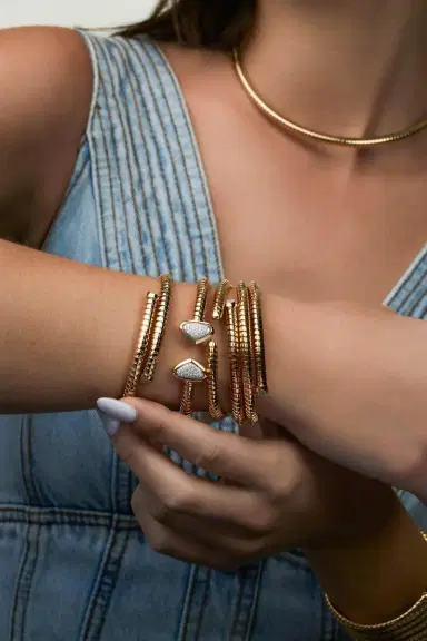 Marina B Trisolina Bypass Diamond Bangle Bracelet | Thumbnail 3