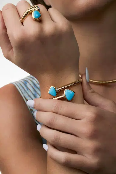 Marina B Turquoise Trisolina Bracelet | Thumbnail 2