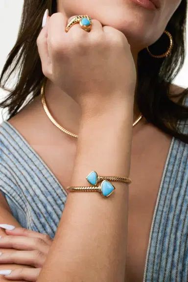 Marina B Turquoise Trisolina Bracelet | Thumbnail 3