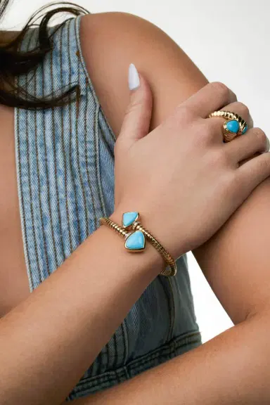 Marina B Turquoise Trisolina Bracelet | Thumbnail 4