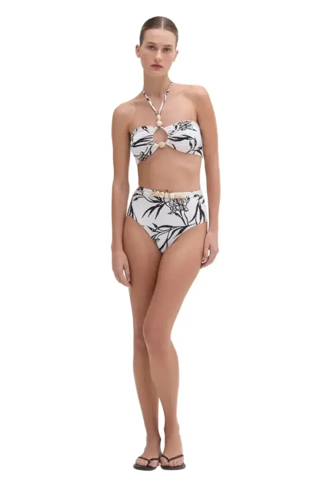PatBo IRIS HIGH WAIST BIKINI BOTTOM