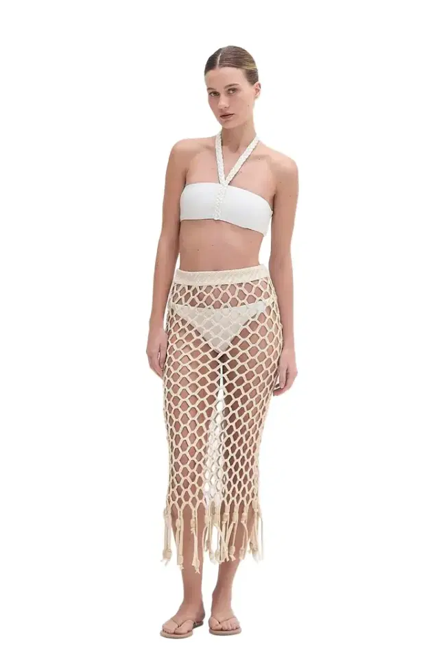 PatBo PATBO X CAMILA COELHO BEADED BEACH SKIRT