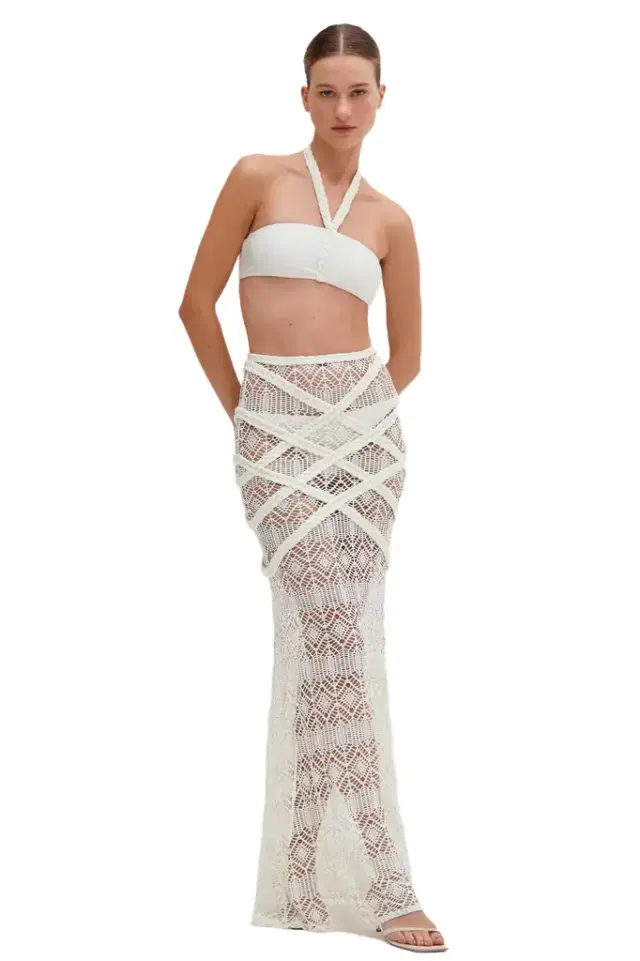 PatBo PATBO X CAMILA COELHO PINE LACE BEACH BRAIDED SKIRT