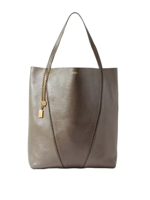 Chloé Spin Embellished Paneled Textured-leather Tote