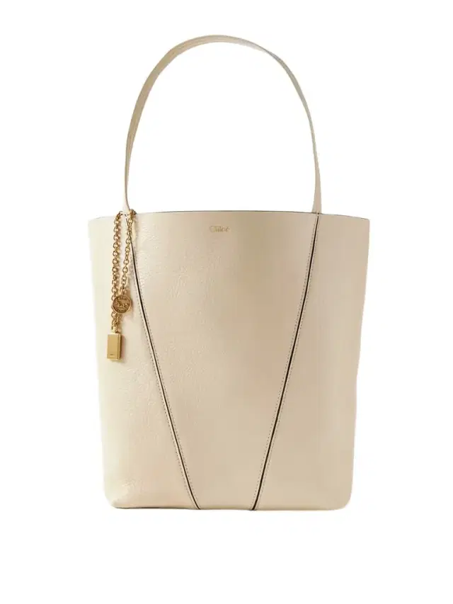 Chloé Spin Embellished Textured-leather Tote