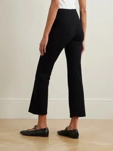 LESET Rio Cropped Stretch-ponte Flared Pants | Thumbnail 3 LESET Rio Cropped Stretch-ponte Flared Pants | Thumbnail 3