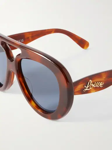 Loewe Aviator-style Tortoiseshell Acetate Sunglasses | Thumbnail 3