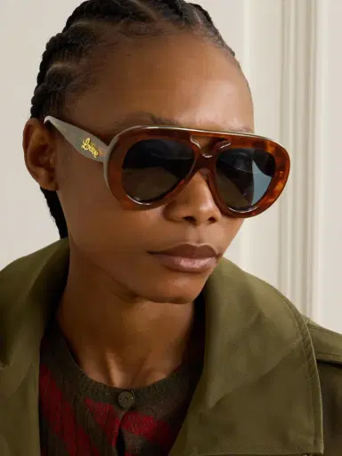 Loewe Aviator-style Tortoiseshell Acetate Sunglasses | Thumbnail 6