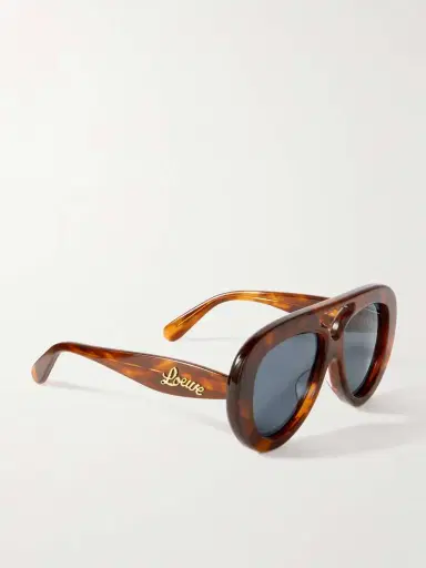 Loewe Aviator-style Tortoiseshell Acetate Sunglasses | Thumbnail 7