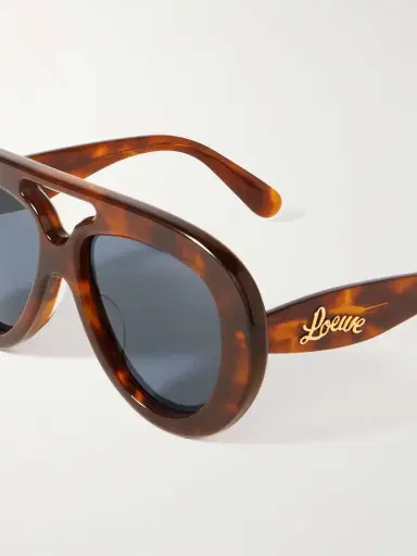 Loewe Aviator-style Tortoiseshell Acetate Sunglasses | Thumbnail 8