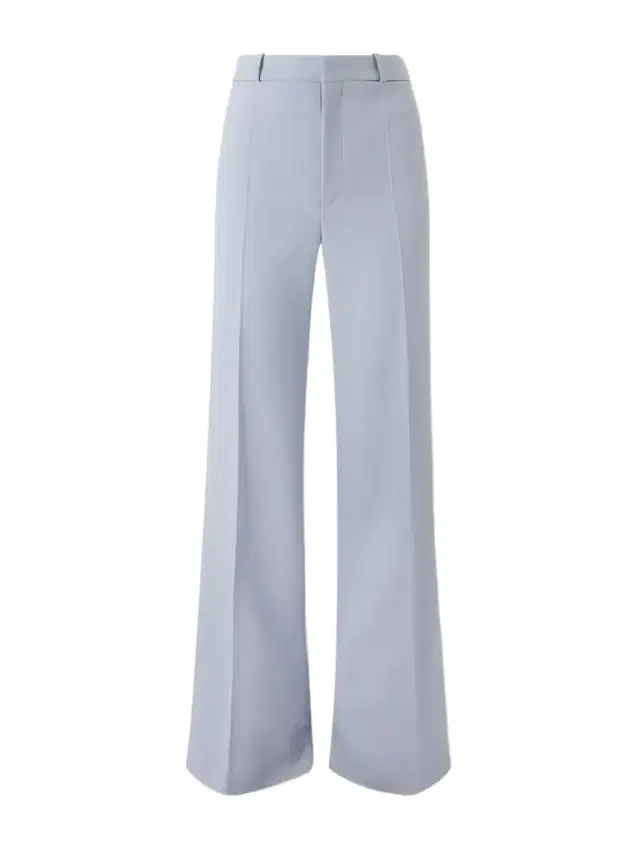 Wool Grain De Poudre Flared Pants