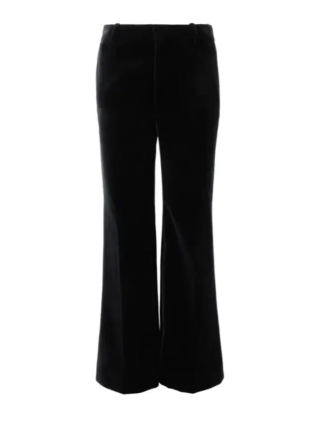 Cotton-velvet Wide-leg Pants