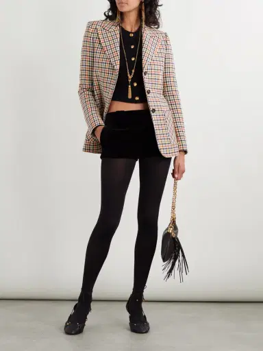 Chloé Checked Wool-blend Blazer | Thumbnail 2