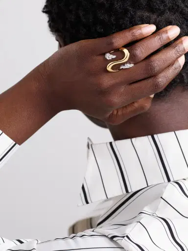 YEPREM 18-karat White And Yellow Gold Diamond Ring | Thumbnail 2 YEPREM 18-karat White And Yellow Gold Diamond Ring | Thumbnail 2