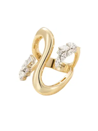 YEPREM 18-karat White And Yellow Gold Diamond Ring | Thumbnail 1 YEPREM 18-karat White And Yellow Gold Diamond Ring | Thumbnail 1