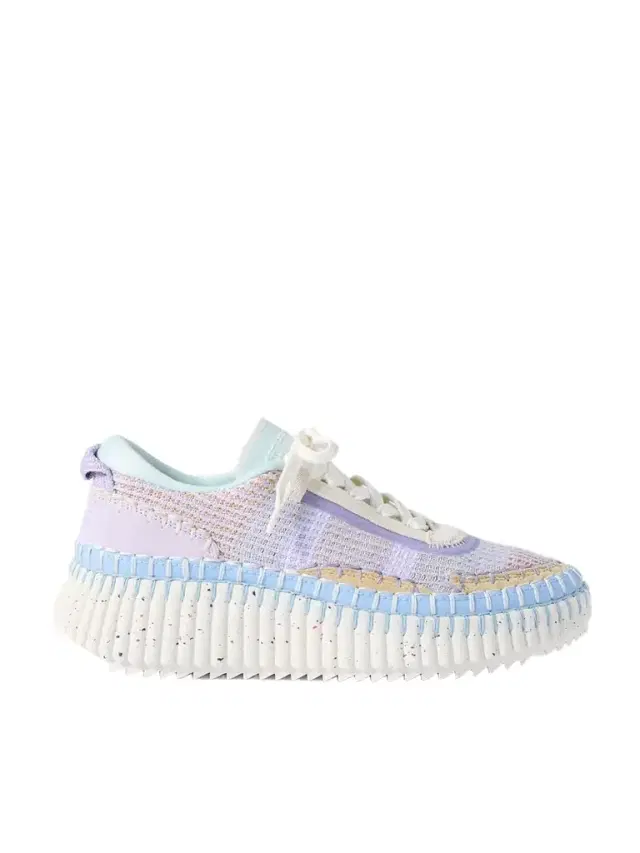 Nama Embroidered Suede And Mesh Sneakers
