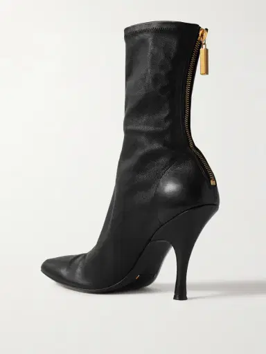 Khaite Eva Leather Sock Boots | Thumbnail 3