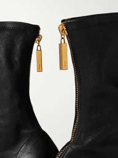 Khaite Eva Leather Sock Boots | Thumbnail 4