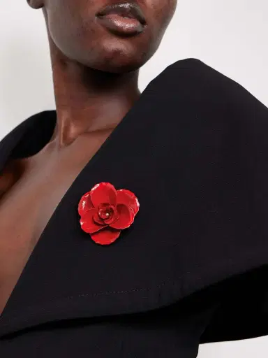 Jennifer Behr Chaya Gold-plated And Enamel Brooch | Thumbnail 2