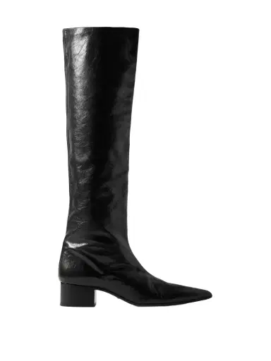Khaite Andee Crinkled-leather Knee Boots | Thumbnail 1 Khaite Andee Crinkled-leather Knee Boots | Thumbnail 1